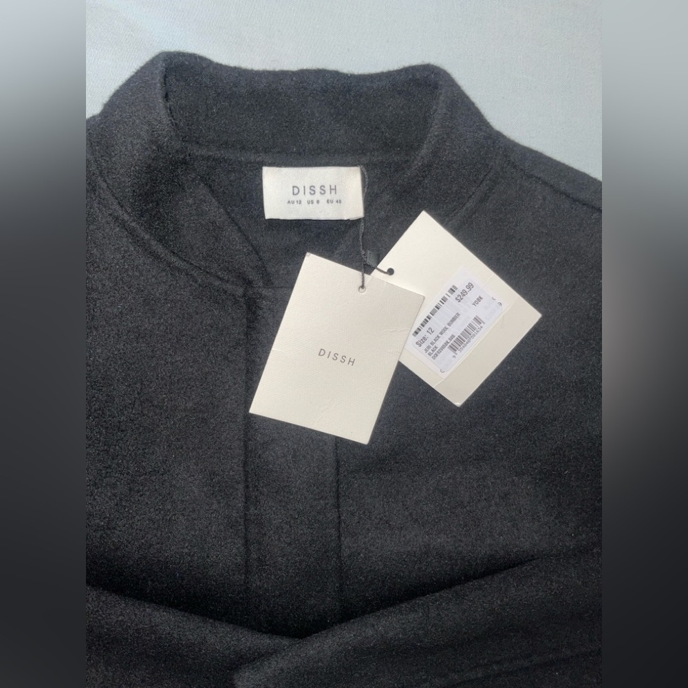 DISSH Black Bomber Jacket - Picture 2 of 5